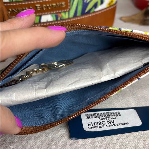 Dooney & Bourke Blue Daffodil Bucket Bag with Pouch - Picture 3 of 13